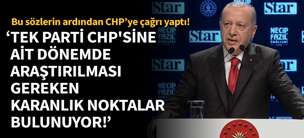 "Tek parti CHP'si döneminde karanlık noktalar var"