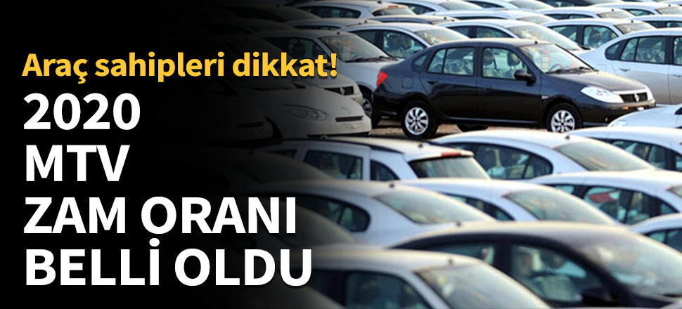 Motorlu Taşıtlar Vergisi zam oranı belli oldu!