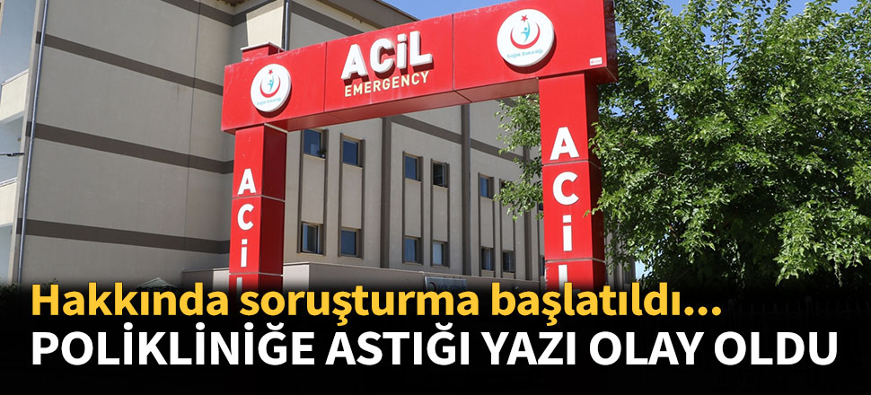 Doktorun poliklinik kapısına astığı not olay oldu!