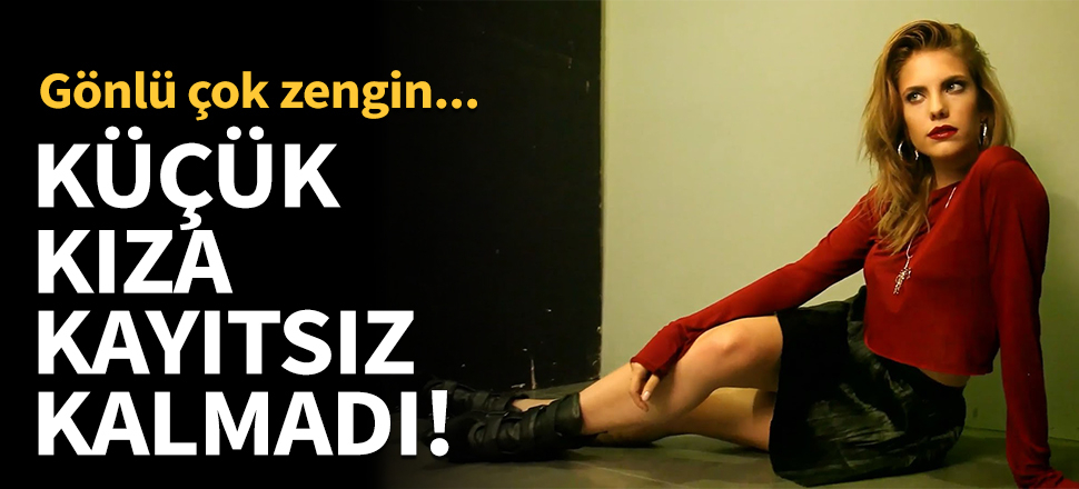 Eda Ece küçük kıza kayıtsız kalamadı!
