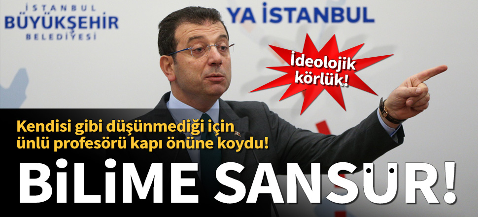 İmamoğlu Kanal İstanbul'a onay veren ismi kovdu!