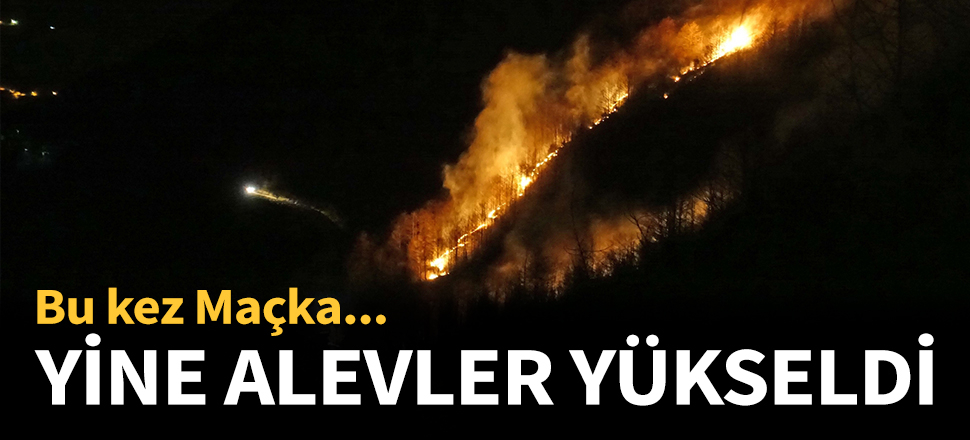 Trabzon'da yine alevler yükseldi...