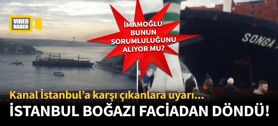 İstanbul Boğazı'nda gemi kazası!