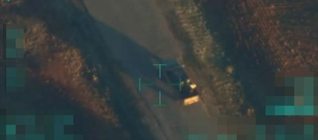 El Bab'ta DEAŞ'ın bombalı aracı böyle imha edildi