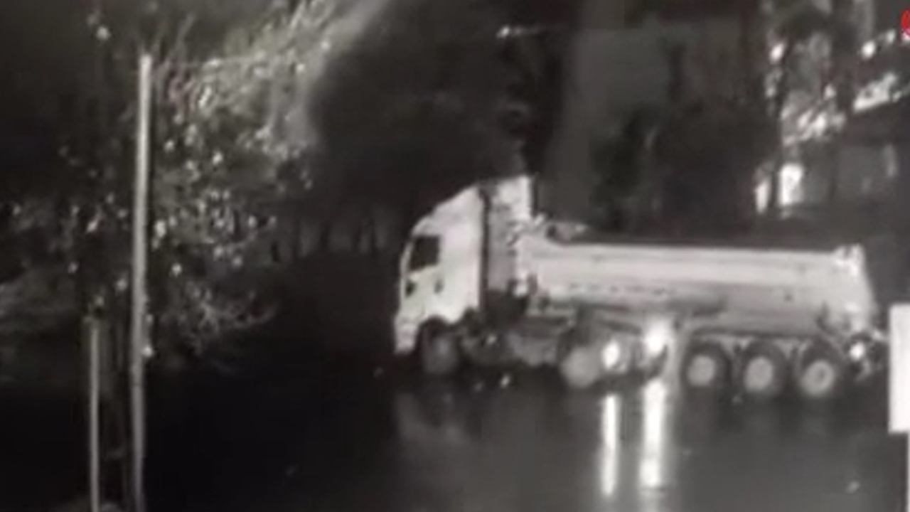 Bağcılar'da TIR'ı böyle çaldılar...