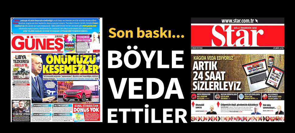 Güneş ve Star böyle veda etti...