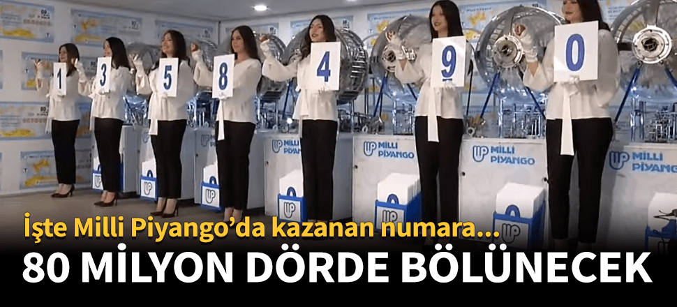 80 milyon lirayı dört kişi paylaştı!