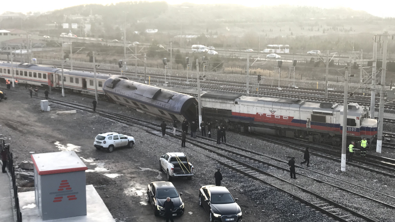 Ankara'da tren kazası meydana geldi!