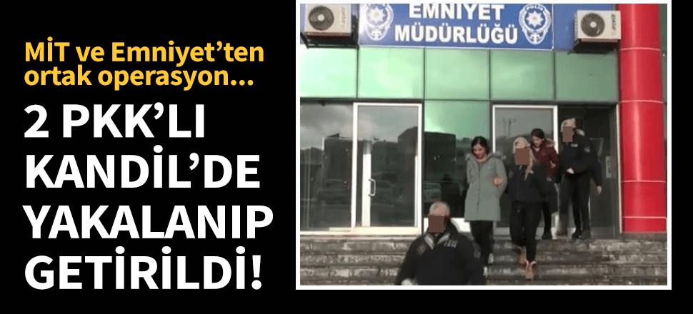 MİT ve polis 2 PKK'lıyı Kandil'de yakaladı!