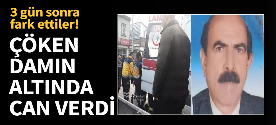 Çöken çatının altında can verdi!