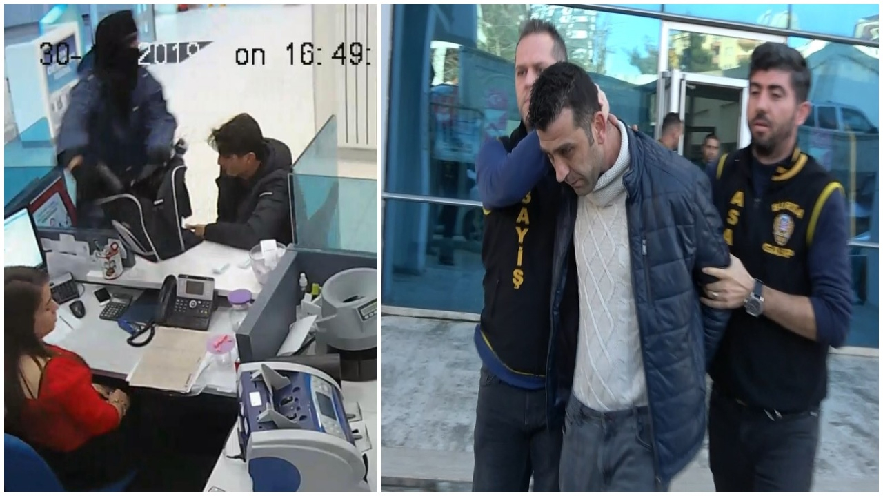 Sahte bomba ile soygun yapmıştı! İşte soygun anı