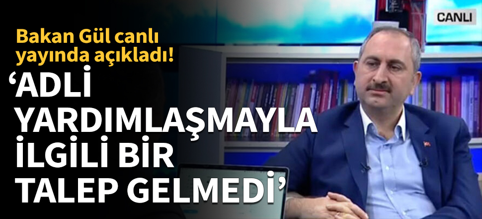 Adalet Bakanı Gül: Türkiye'de soruşturma devam ediyor