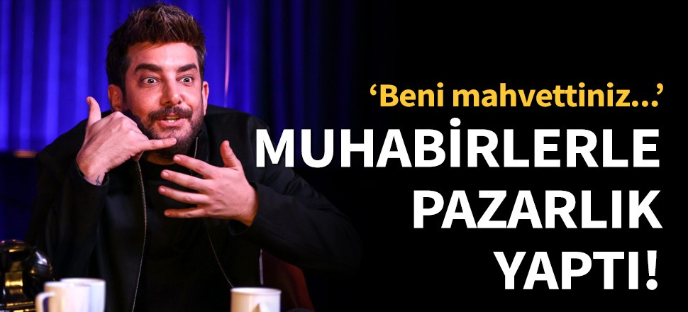 Enis Arıkan muhabirlerle pazarlık yaptı!