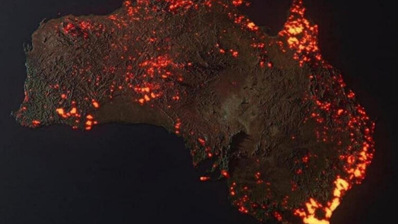 NASA felaketi gözler önüne serdi! Bir kıta yanıyor...