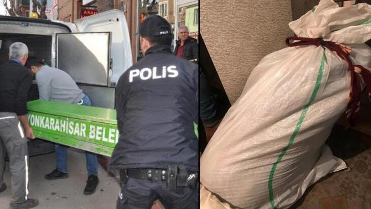 Dehşet! Çuvaldan domuz bağlı, çürümüş ceset çıktı