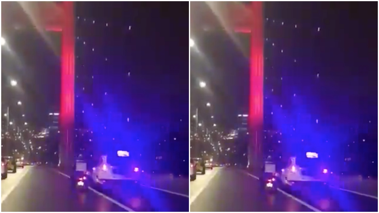 Polis motosikletli vatandaşa siper oldu!