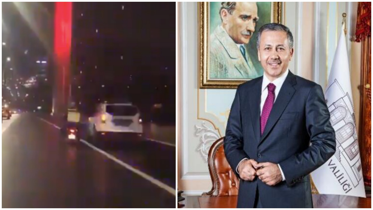 Vali Yerlikaya'dan motorcuyu koruyan polislere alkış!
