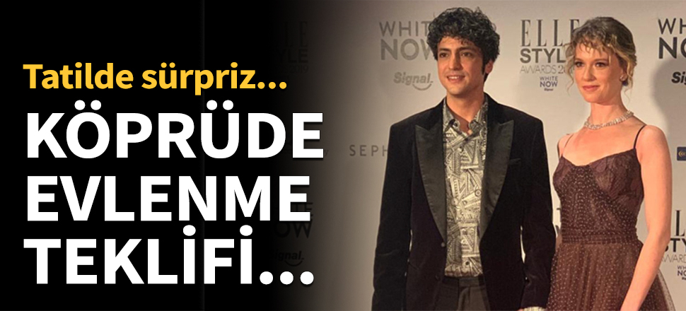 Köprü üstünde evlenme teklifi etti!