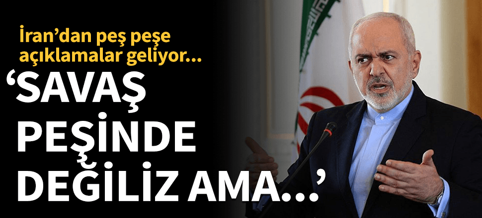 İran'dan iki açıklama birden: Savaş istemiyoruz...