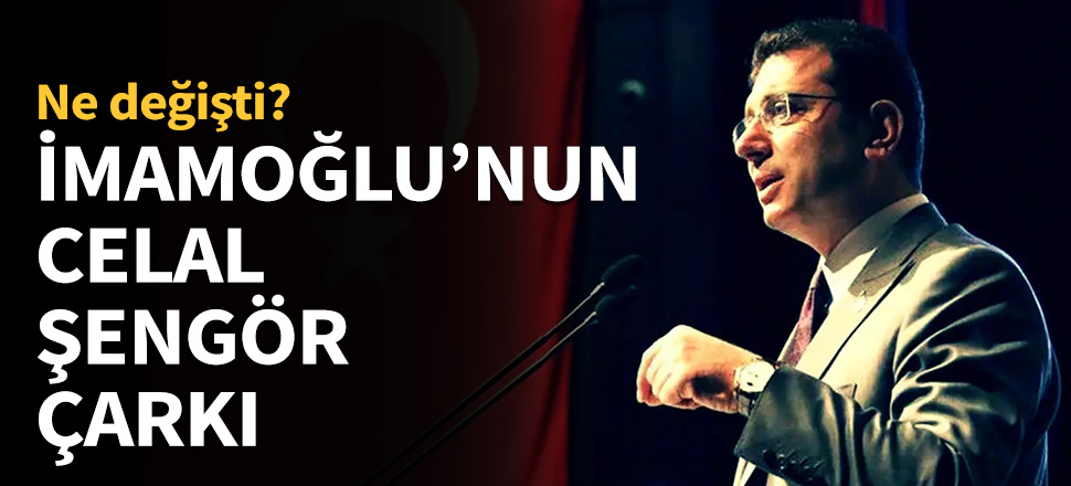 Ekrem İmamoğlu'nun Celal Şengör çarkı...