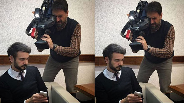 Ünlü anchorman Erhan Çelik, kameraman oldu!