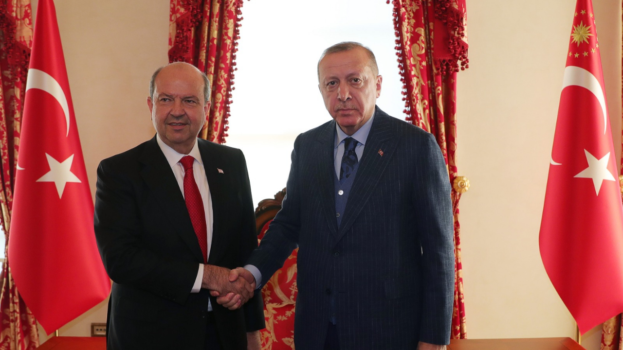 Cumhurbaşkanı Erdoğan, KKTC Başbakanı Ersin Tatar'ı kabul etti