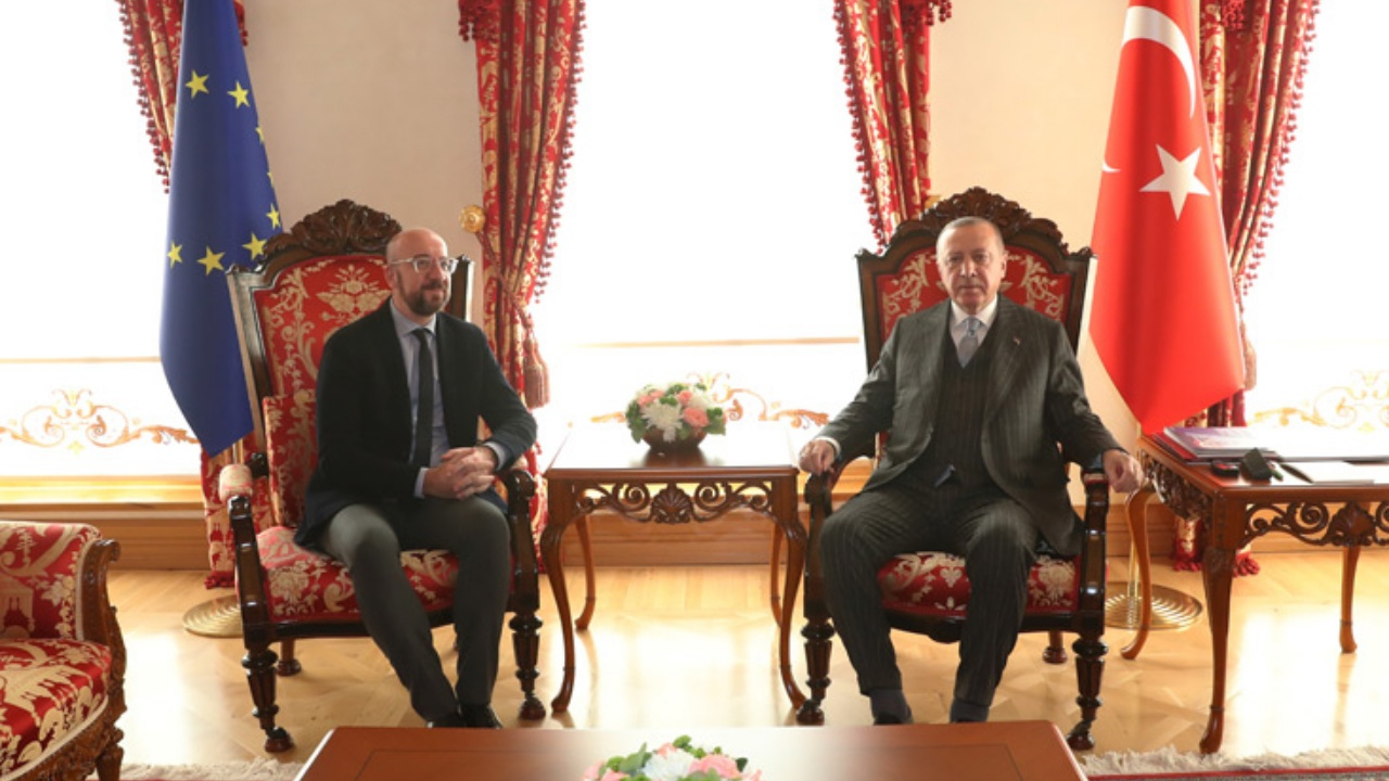 Cumhurbaşkanı Erdoğan AB Konseyi Başkanı'nı kabul etti!