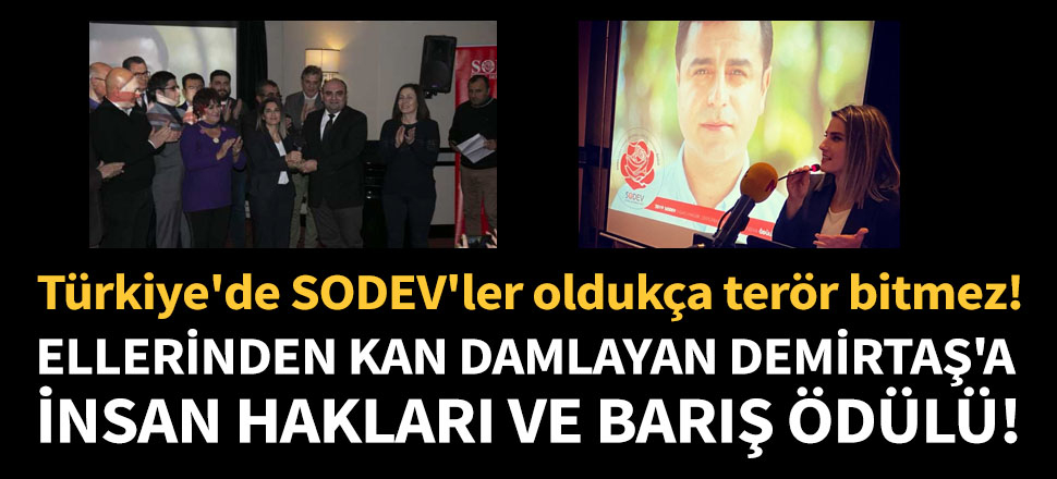 Demirtaş'a "İnsan Hakları ve Barış" ödülü!