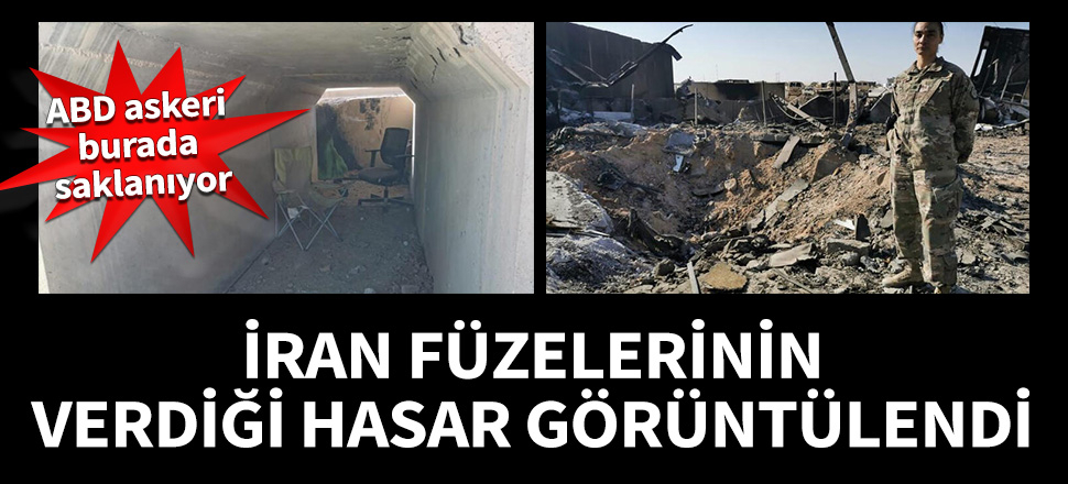İran füzelerinin verdiği hasar görüntülendi!