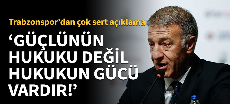 Trabzonspor'dan çok sert açıklama!