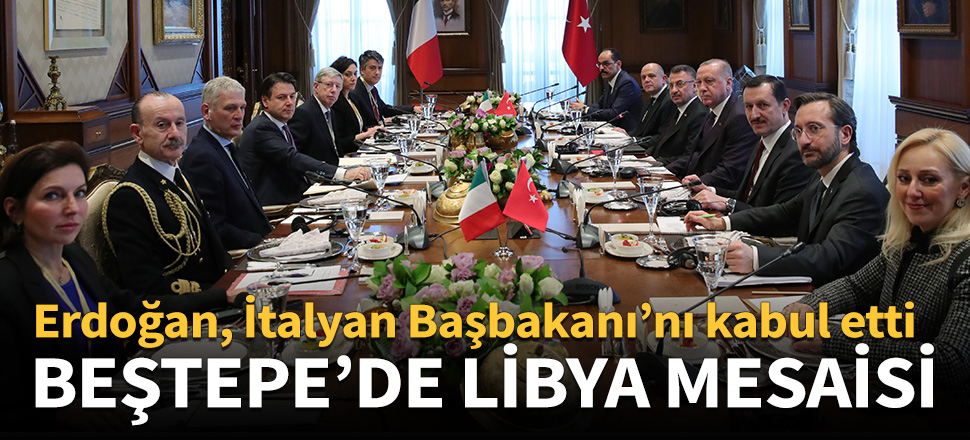 Beştepe'de Libya mesaisi! Erdoğan, Conte’yi kabul etti...