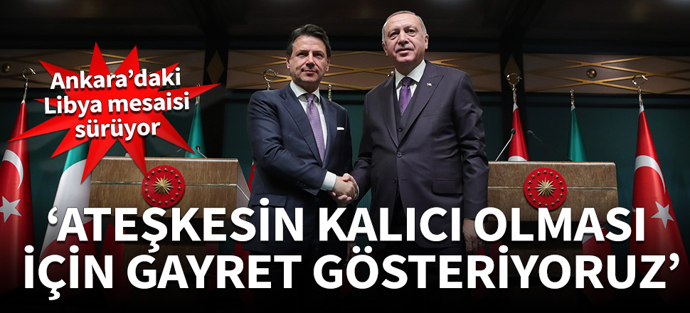 Cumhurbaşkanı Erdoğan:  Ateşkesin kalıcı bir hale gelmesi için gayret gösteriyoruz!