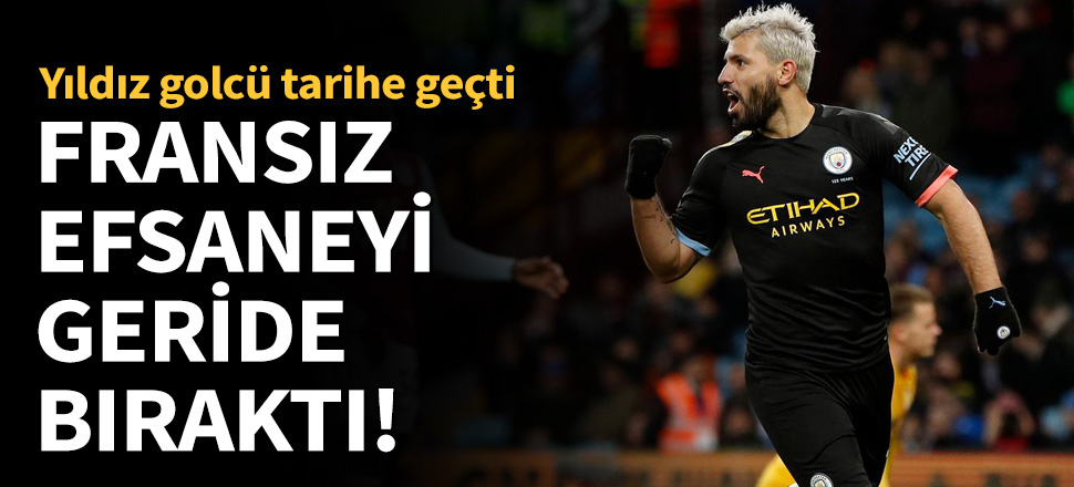 Sergio Agüero, Thierry Henry'yi geride bıraktı!