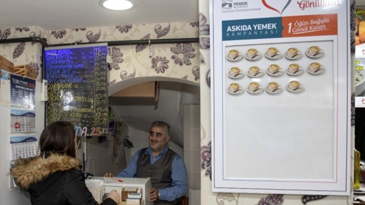 Pendik Belediyesi, “askıda yemek” uygulamasını başlattı!