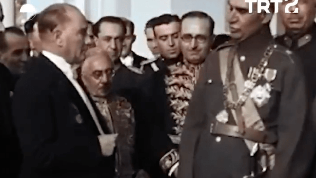 Atatürk'ün videosu TRT tarafından renklendirildi!