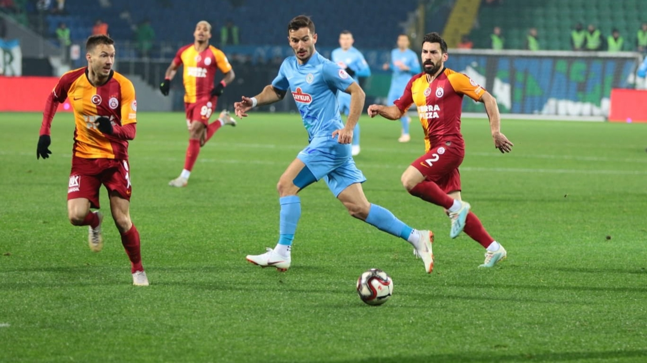 Çaykur Rizespor ile Galatasaray 1-1 berabere kaldı!