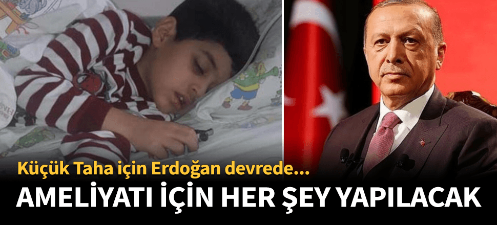 Cumhurbaşkanı Erdoğan, Taha'ya sahip çıktı!