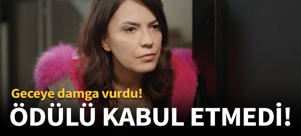 Yeşim Salkım ödülü kabul etmedi!