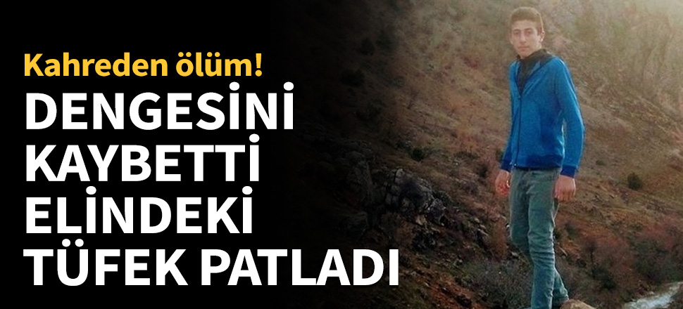 Dengesini kaybetti, elindeki tüfek patladı!