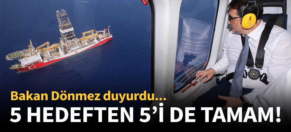 Bakan Dönmez duyurdu: 5 hedeften 5'i de tamam!