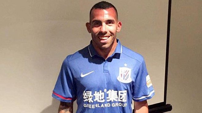 Carlos Tevez rekor ücretle Shanghai Shenhua'da