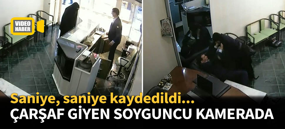 Erzincan'da çarşaflı soyguncu böyle yakalandı...