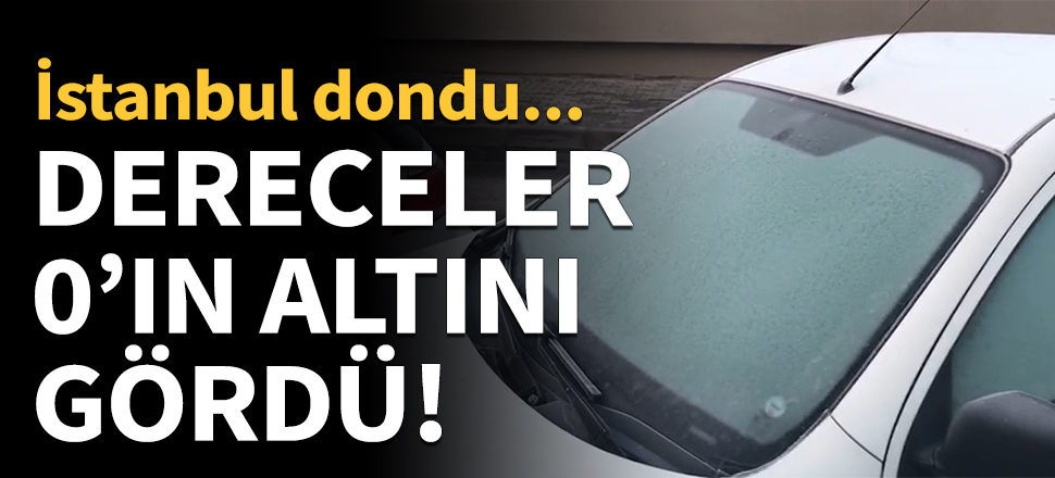 İstanbul dondu! Dereceler 0'ın altını gördü...