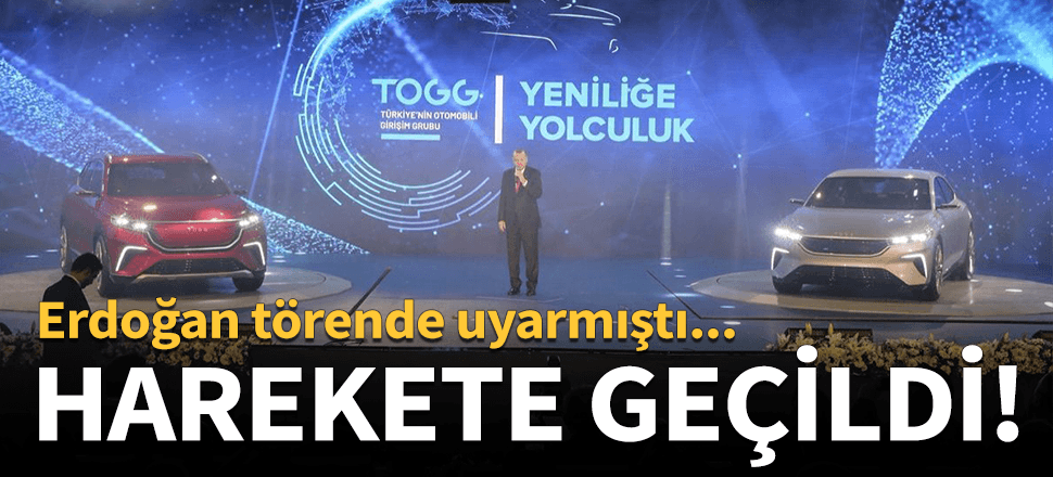 Erdoğan törende uyarmıştı, harekete geçildi!
