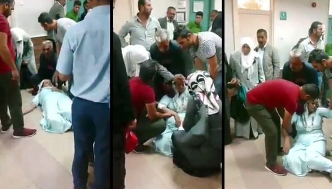 Ağrı Devlet Hastanesi'nde skandal görüntüler!