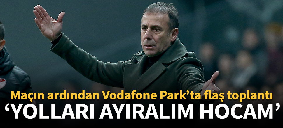 Beşiktaş yönetimi, Erzurum maçının ardından Avcı'yla görüştü