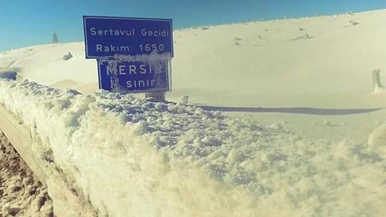 Sertavul Geçidi ulaşıma kapandı...