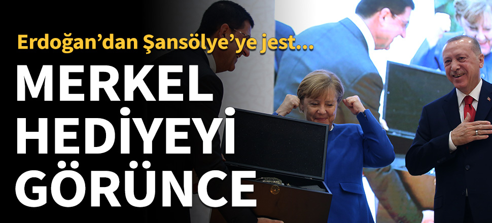 Cumhurbaşkanı Erdoğan’dan Şansölye Merkel'e jest
