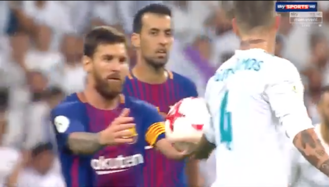 Sergio Ramos, Messi'yi trolledi!