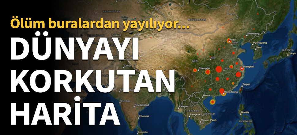 Dünyayı korkutan harita! Ölüm buralardan yayılıyor